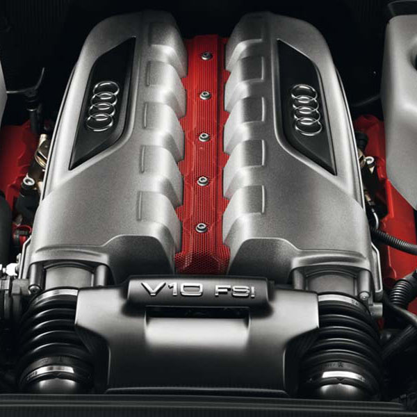 Der Motor eines Audi